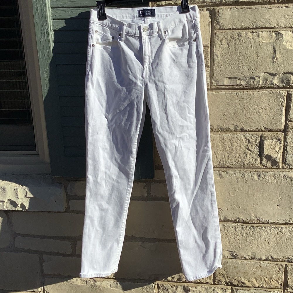 Gap Classic Straight White Jeans